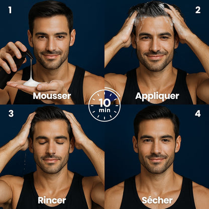 Shampoing colorant instantané Homme